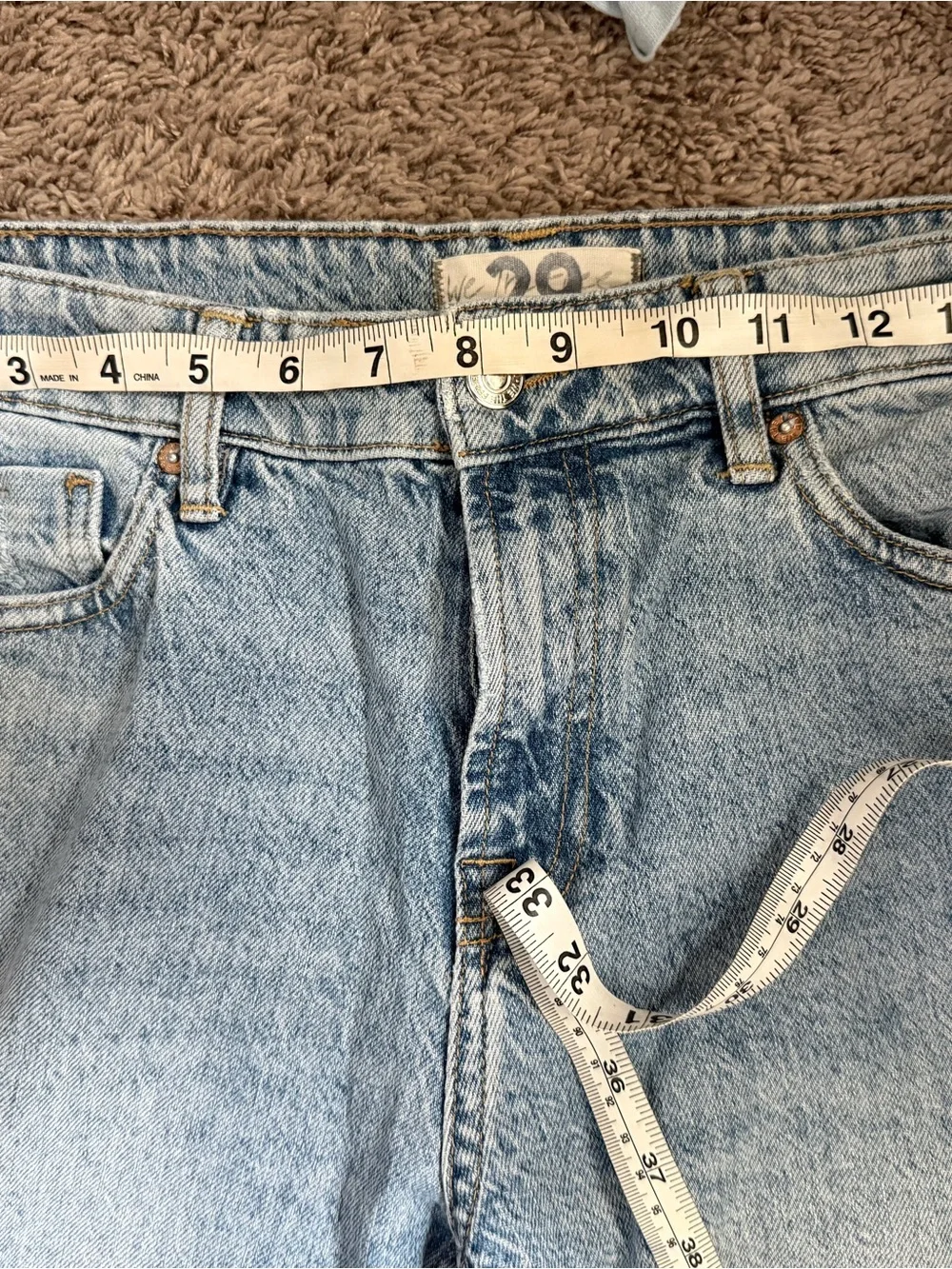 We The Free Light Blue High-Rise Distressed Jeans - Picture 3 of 8